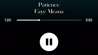 FAYE MEANA  PATIENCE  karaoke version [upl. by Arraeit]