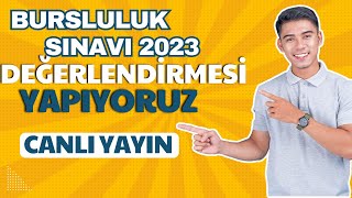 BURSLULUK SINAVI 2023 SORULARI YANITLIYORUZ I CANLI YAYIN [upl. by Nasya]