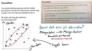 Matematik 2 KORRELATION OCH KAUSALITET [upl. by Nessim]