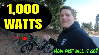 Whats the 1000 watt electric bike top speed [upl. by Ainoloppa]