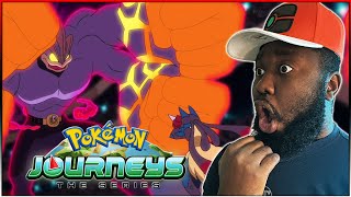 MEGA LUCARIO VS GIGANTAMAX MACHAMP ASH VS BEA  Pokémon Journeys Episode 86 REACTION [upl. by Anaert]