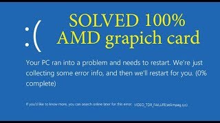 how to fix VIDEO TDR FAILURE atikmpagsys AMD card 7600 fix 100 [upl. by Thorpe]