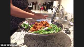 5 Minute Lunch Series Episode 2 Chorizo Salad [upl. by Anihtyc790]