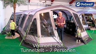 Outwell Vermont 7SA Zelt  Innovative Family Camping [upl. by Nazario921]