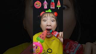 eat hubba bubba baby bottle candy play cooling watermelon candy watermelon ice cream 🌈🍼🍉🍧 funny [upl. by Bainbridge147]