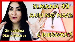 SEMANA 40 Y AUN NO NACE ¿RIESGOS Ginecologa Diana Alvarez [upl. by Kosiur]