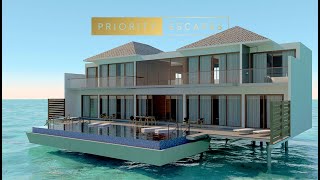 5 Radisson Blu Resort Maldives Presidential Water Villa 790 sqm [upl. by Enajaras]