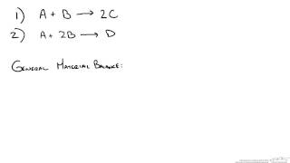 Two Reactions Extent of Reaction Method [upl. by Aridnere]