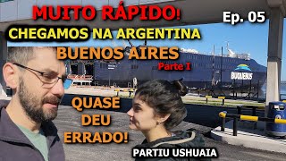 COMO É a travessia de BARCO quotBuquebusquot do Uruguai p Argentina  Ep 05  Partiu Ushuaia  V0010 [upl. by Burchett]