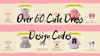 Top 65 Cute Dress Design Codes for Animal Crossing New Horizons [upl. by Teak]