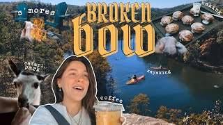 FALL BREAK IN BROKEN BOW ⛰️ Kayaking reading safari park 🛶 VLOGTOBER 2024 [upl. by Ardekal]