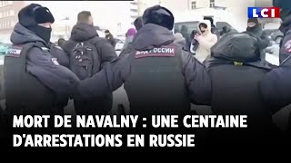 Mort dAlexeï Navalny  une centaine darrestations en Russie [upl. by Berlin]