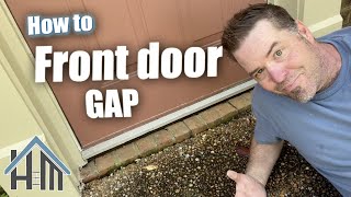 How to fix gap under door Mix mortar door repair Easy [upl. by Ingaborg]