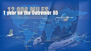 The 1st year on our Outremer 55  12000 miles from France to Tahiti  Sailing Greatcircle summary [upl. by Knitter]