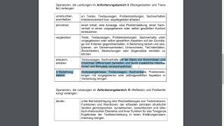 Abitur Deutsch Operatoren NRW [upl. by Malha]