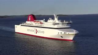 Nynäshamn Sweden  Destination Gotland Ferry Visby Arrives in Nynäshamn 2018 [upl. by Narud]