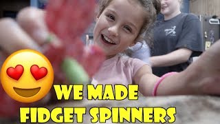 We Made Fidget Spinners 😍 WK 3346  Bratayley [upl. by Enirhtac]