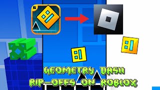 Playing Geometry Dash RipOffs In Roblox [upl. by Waugh]