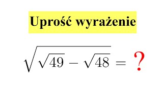 Jak uprościć wyrażenie z pierwiastkiem [upl. by Emalee152]