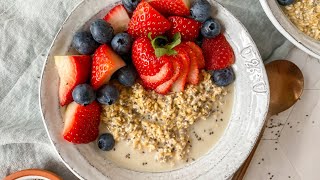 Overnight Steel Cut Oats Recipe [upl. by Palmira989]