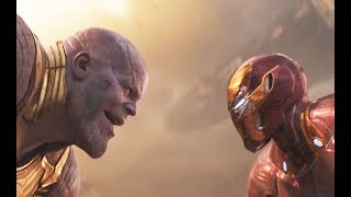 Avengers Infinity War quotThanos vs Iron Manquot Español Latino HD [upl. by Atineg]