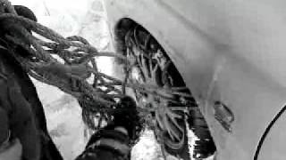 how to make snow chains with nylon rope tegryn west wales part 1 [upl. by Lauter]