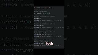 Python Trick Using collectionsdeque for Fast Appends and Pops [upl. by Le]
