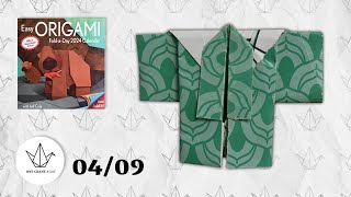 0409  Traditional Kimono  Easy ORIGAMI Calendar 2024 [upl. by Hannahs195]