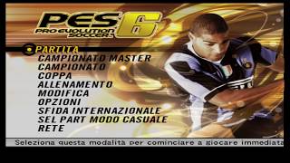 PES 6 PS4 remaster HD telecronaca Sandro Piccinini [upl. by Annairb374]