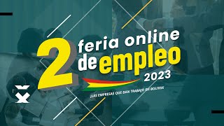 🚩2DA FERIA DE ONLINE DE TRABAJO BOLIVIA 🇧🇴 [upl. by Bartholomew]