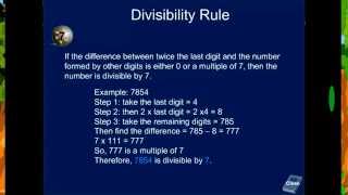 Divisibility Rule of 7 seven with Example check if number is divisible by 7 [upl. by Moll]