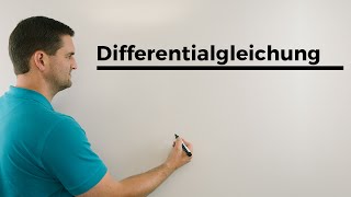 Differentialgleichung mit Störfunktion Beispiel Mathematik Unimathe  Mathe by Daniel Jung [upl. by Ennirok]