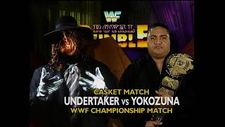 Story of The Undertaker vs Yokozuna  Royal Rumble 1994 [upl. by Suhploda]