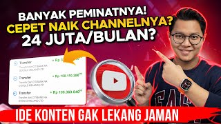 IDE KONTEN BANYAK PEMINATNYA CEPET NAIK CHANNELNYA PELUANG 24 JUTA PERBULAN DARI BAHAS BOLA [upl. by Atnicaj]