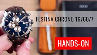 HANDSON Festina Chronograph 167607 [upl. by Ynobe]