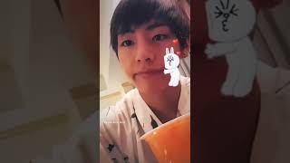 Taehyung Playing with Filters 😅 BTS V Vlive Video 🦋bts btsv [upl. by Jobe]