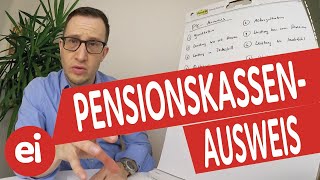 Wie man den Pensionskassenausweis liest [upl. by Ekoorb]