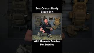 Best Combat Ready Battle Belt With Grenade Pouches For Buddies military milsim training range [upl. by Attenat]