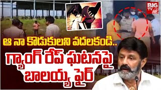 Balakrishna Reaction On Sri Sathya Sai Incident  ఆ నా కొడుకులని వదలకండి  BIG TV [upl. by Elitnahc]