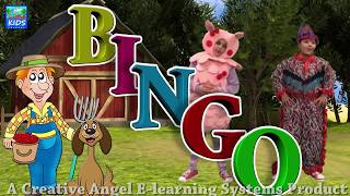 Popular Nursery Rhymes  Bingo Dog with Lyrics  Sing and Learn [upl. by Eecyak]