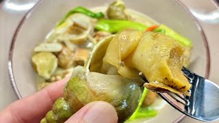 Whelks or Sea Snails with Coconut MilkSea Snails Easy Recipe [upl. by Katonah]