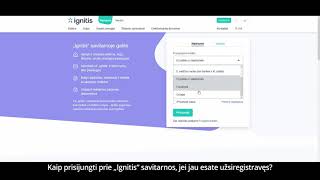 Kaip prisijungti prie Ignitis savitarnos jei jau esate užsiregistravęs [upl. by Tonye]