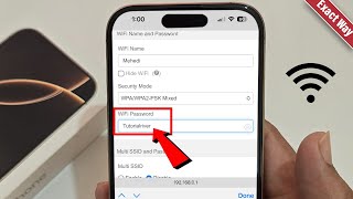 How To Change Wi Fi Password On ANY iPhone [upl. by Nostets805]