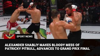 Bellator 301 highlights Alexander Shabliy finishes Patricky Pitbull advances to grand prix final [upl. by Atiugram]