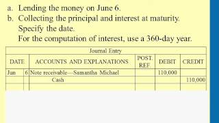 Accounting for a Note Receivable  Professor Victoria Chiu [upl. by Oilime848]