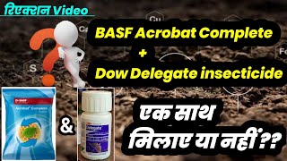 BASF Acrobat Complete Fungicide  Dow Delegate insecticide  Experiment Video Agriculture [upl. by Bren559]