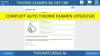 Compleet theorie examen auto  kennis en inzichtvragen  gevaarherkenning  CBR examen [upl. by Portland85]