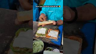 Three Layer Sandwich at only Rs 65 🥵🤤 shorts sandwich streetfood foodie [upl. by Higinbotham432]