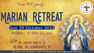 LIVE Marian Retreat  Adoration 29 October 2023 Divine UK [upl. by Soirtemed]