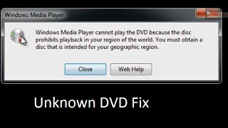 How to fix Windows Media Player cannot play the DVD because the disc prohibits playback in your [upl. by Shirk]